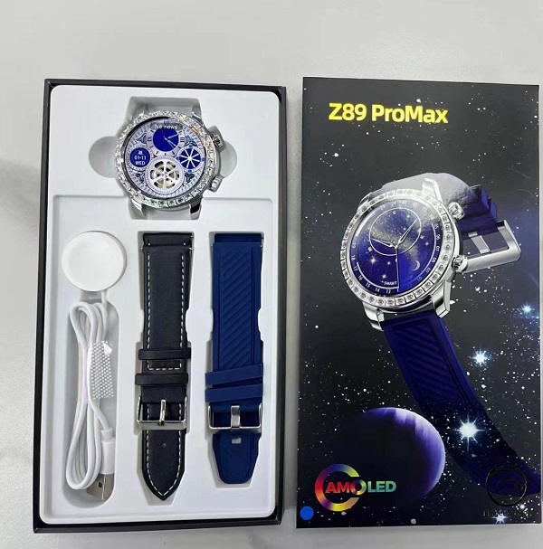 Smartwatch με 2 λουράκια - Z89 PRO MAX - 880785 - Blue - Image 2