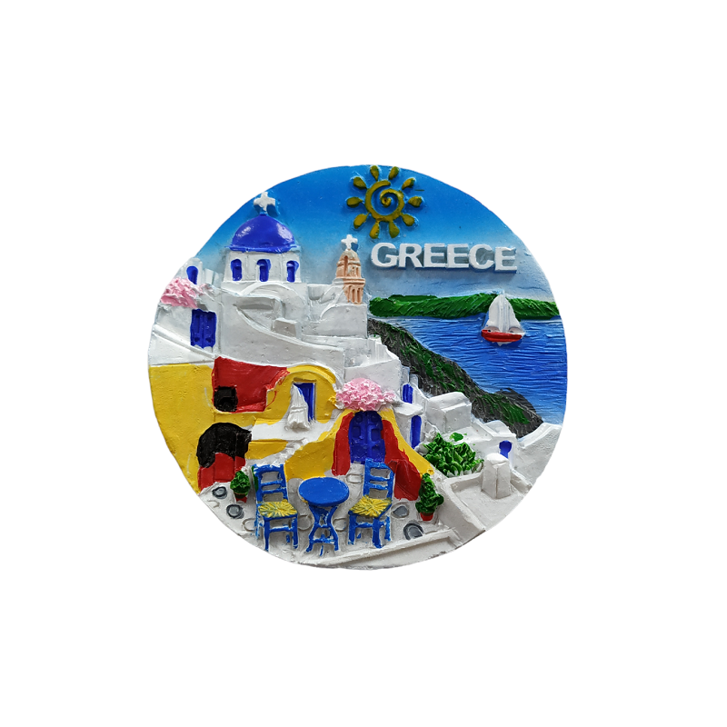 Tουριστικό μαγνητάκι Souvenir – Σετ 12pcs - Resin Magnet - Greece - 678243