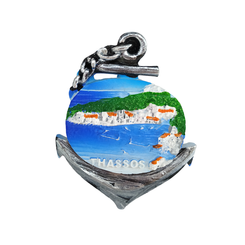 Tουριστικό μαγνητάκι Souvenir – Σετ 12pcs - Resin Magnet - Thassos - 678122