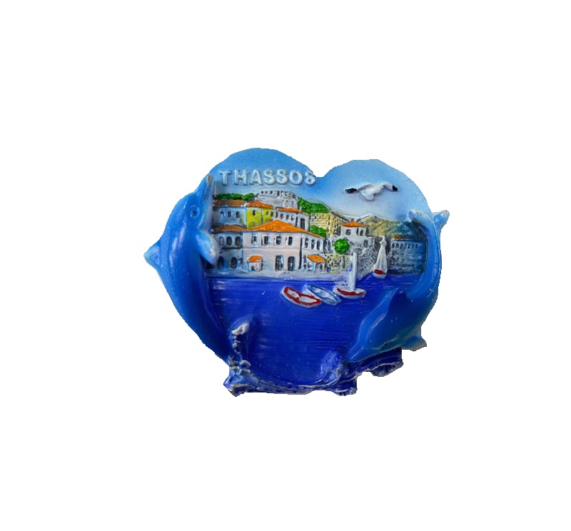 Tουριστικό μαγνητάκι Souvenir – Σετ 12pcs - Resin Magnet - Thassos - 678124