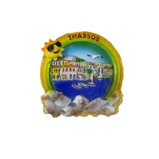 Tουριστικό μαγνητάκι Souvenir – Σετ 12pcs - Resin Magnet - Thassos - 678125