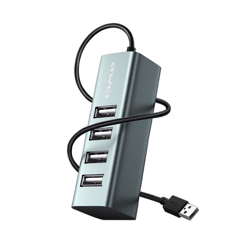 Αντάπτορας USB 2.0 Hub με 4 θύρες - CL-122 - AWEI - 085434