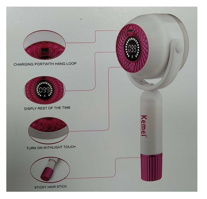 Αποχνουδωτής ρούχων - KM-2721 - Kemei - Image 4