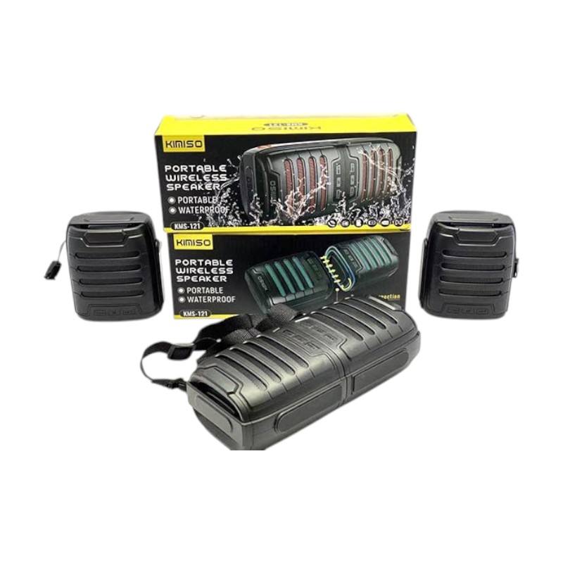 Ασύρματο ηχείο Bluetooth αδιάβροχο - 2in1 - KMS-121 - 886144 - Black