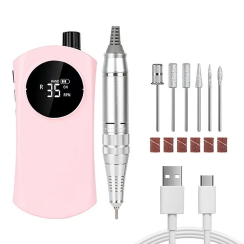 Επαναφορτιζόμενος τροχός μανικιούρ-πεντικιούρ - ZS237 - 910280 - Pink - Image 2