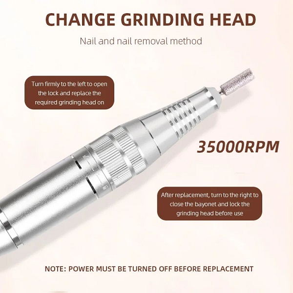 Επαναφορτιζόμενος τροχός μανικιούρ-πεντικιούρ - ZS237 - 910280 - Pink - Image 4