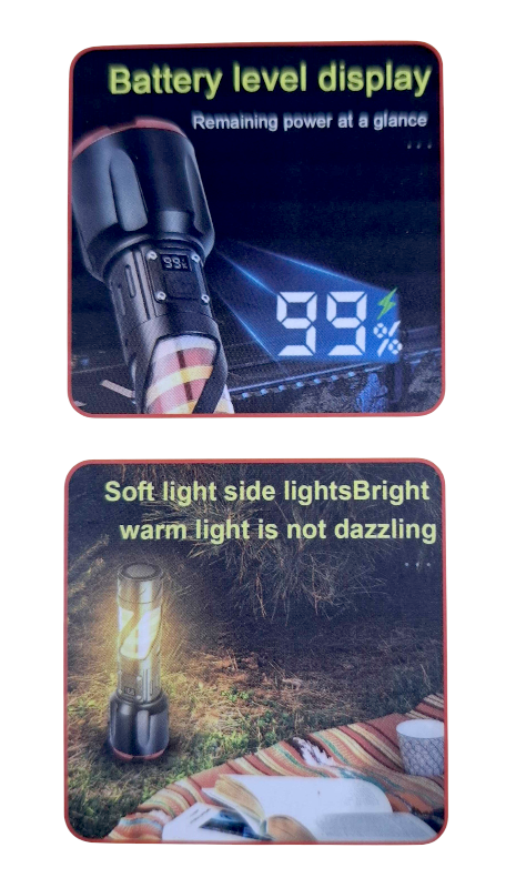 Επαναφορτιζόμενος φακός LED - Dual - 2309-TG - 418431 - Image 3