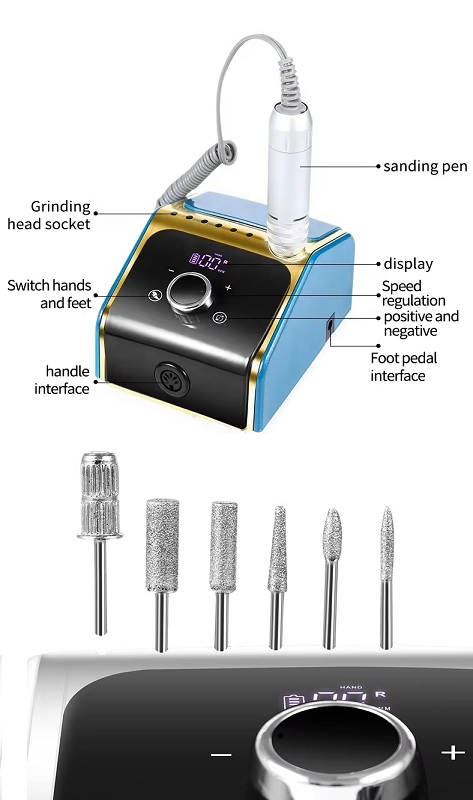 Ηλεκτρικός τροχός μανικιούρ-πεντικιούρ - VKN-BQ758 - 581610 - White - Image 2