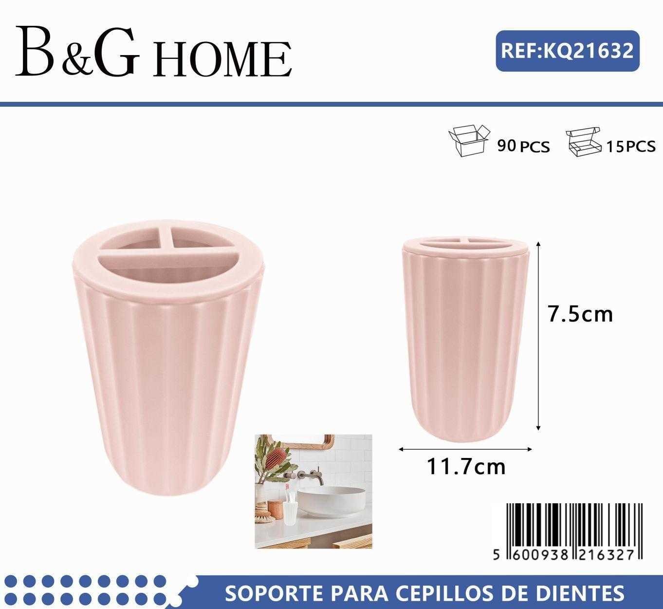 Θήκες οδοντόβουρτσας πλαστικές σε σετ 5Χ - Light Pink - 21632 - Image 2