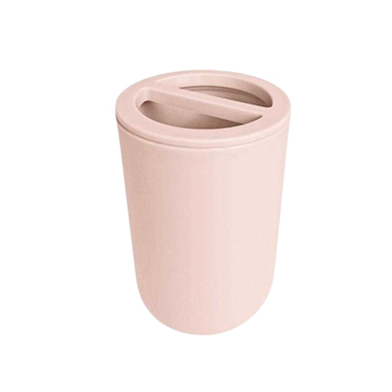 Θήκες οδοντόβουρτσας πλαστικές σε σετ 5Χ - Light Pink - 21644