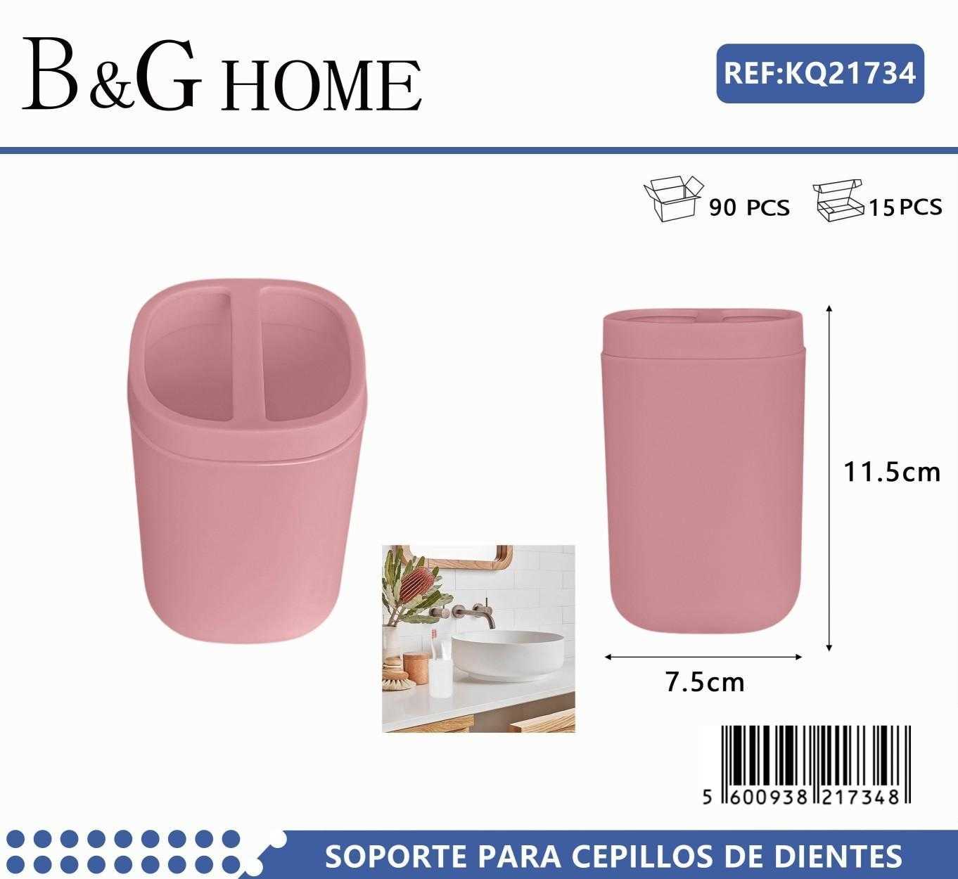 Θήκες οδοντόβουρτσας πλαστικές σε σετ 5Χ - Pink - 21734 - Image 2