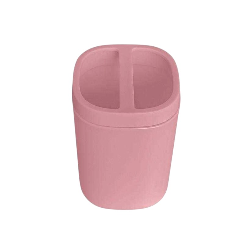 Θήκες οδοντόβουρτσας πλαστικές σε σετ 5Χ - Pink - 21734