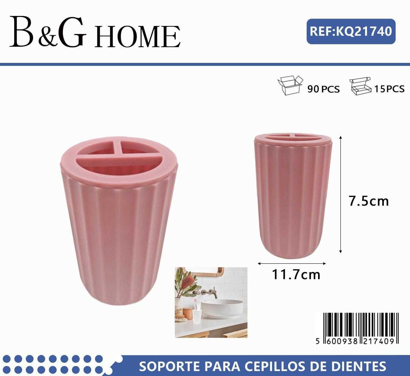 Θήκες οδοντόβουρτσας πλαστικές σε σετ 5Χ - Pink - 21740 - Image 2