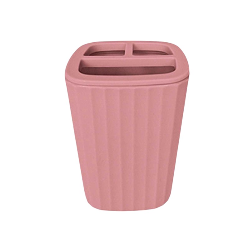 Θήκες οδοντόβουρτσας πλαστικές σε σετ 5Χ - Pink - 21746