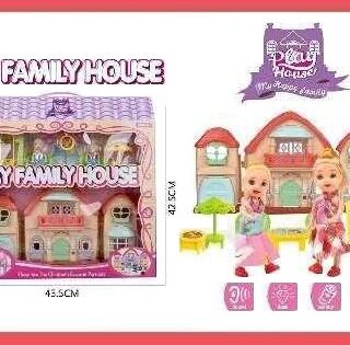 Κουκλόσπιτο με κούκλα & αξεσουάρ - 8201-1A - 345418