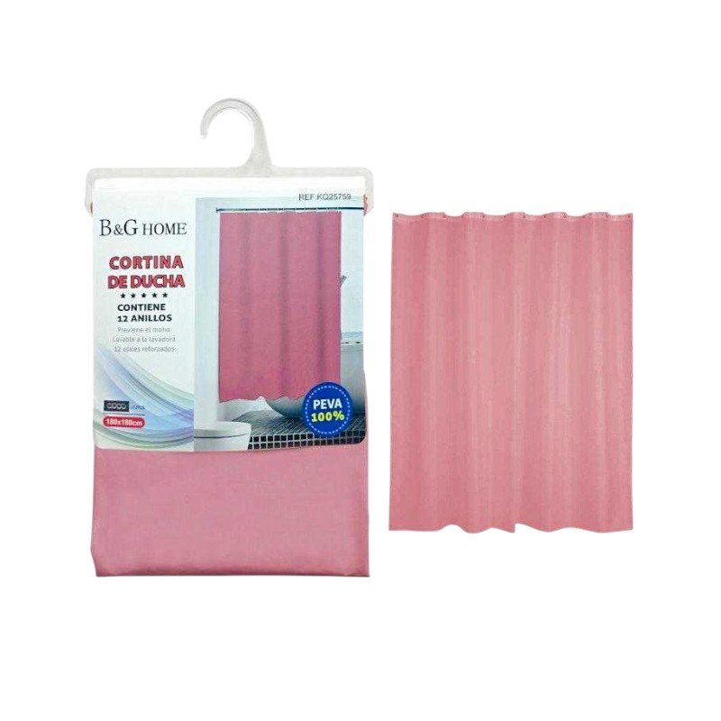Κουρτίνα μπάνιου - Pink - 1.8x1.8m - 25759
