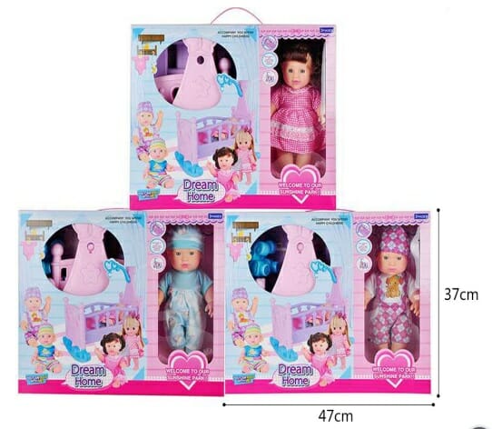 Κούκλα μωρό με κρεβατάκι - YT1949 - 618406 - Image 2