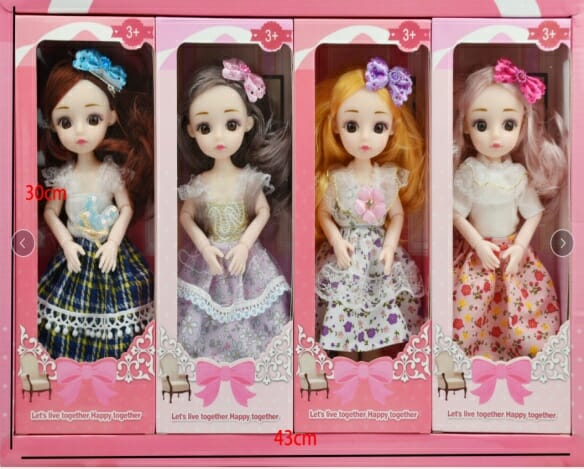 Κούκλες Vintage με αξεσουάρ - 4pcs - TT41B - 761803 - Image 2