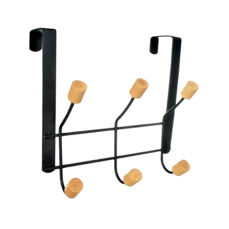 Μεταλλική κρεμάστρα πόρτας 3 θέσεων - 57884