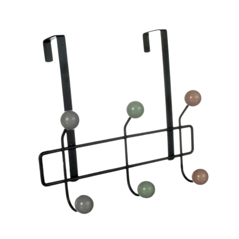 Μεταλλική κρεμάστρα πόρτας 3 θέσεων - 57902