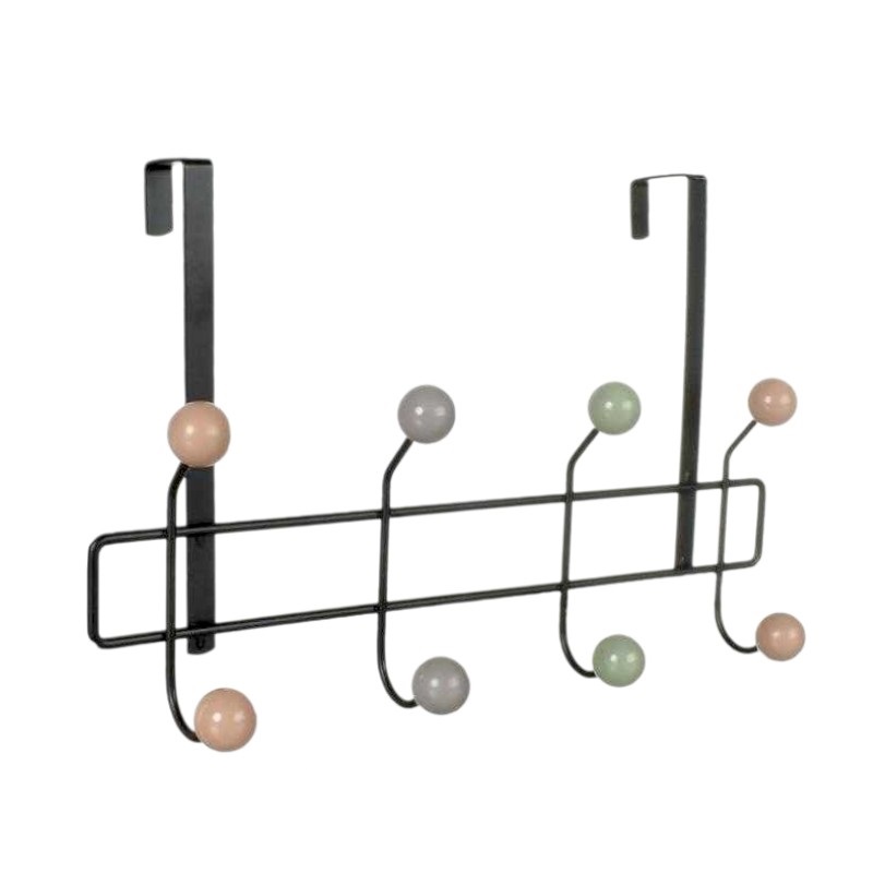 Μεταλλική κρεμάστρα πόρτας 4 θέσεων - 57903