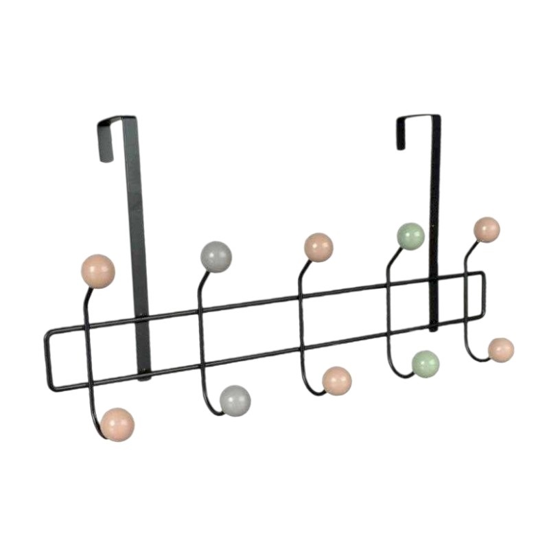 Μεταλλική κρεμάστρα πόρτας 5 θέσεων - 57904