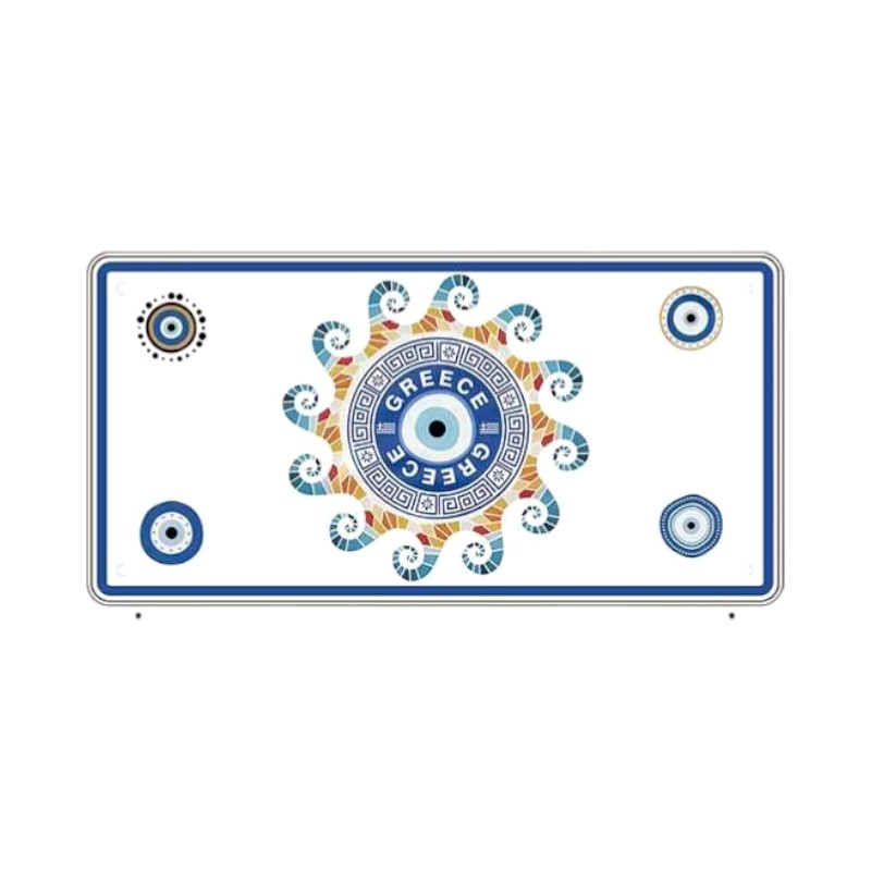 Μεταλλική πινακίδα Souvenir - 12pcs - Greece - 15x30cm - 181043