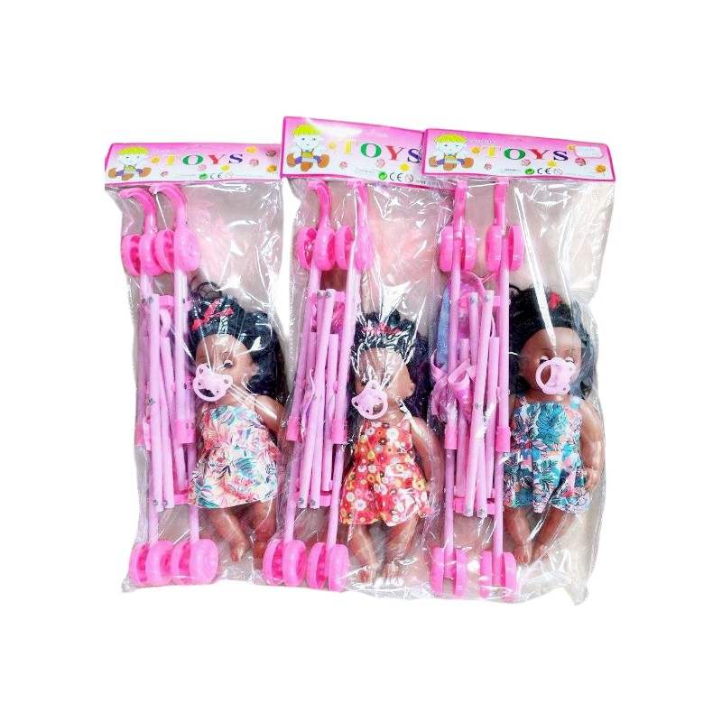 Παιδικό καροτσάκι με κούκλα - XTW61112 - 316334