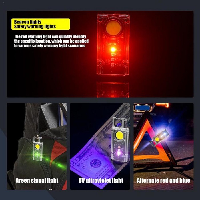 Πολυλειτουργικός φακός LED μπρελόκ - FA-G906 - 251506 - Image 3