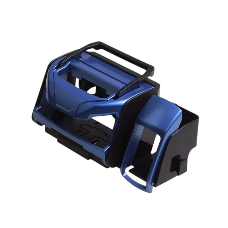 Ποτηροθήκη αυτοκινήτου με βάση κινητού και θήκη τσιγάρων - 005168 - Blue