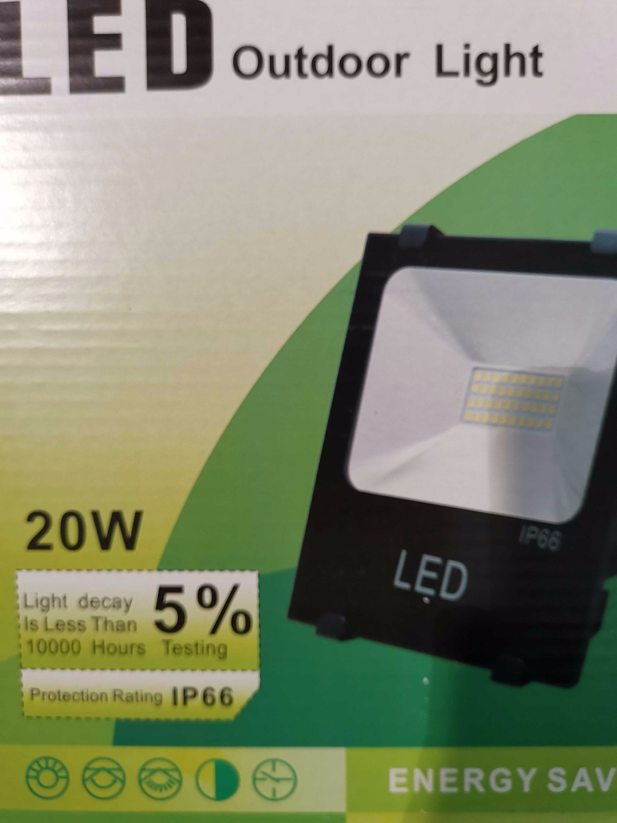 Προβολέας LED - 20W - 6000K - IP66 - 010201 - Image 2