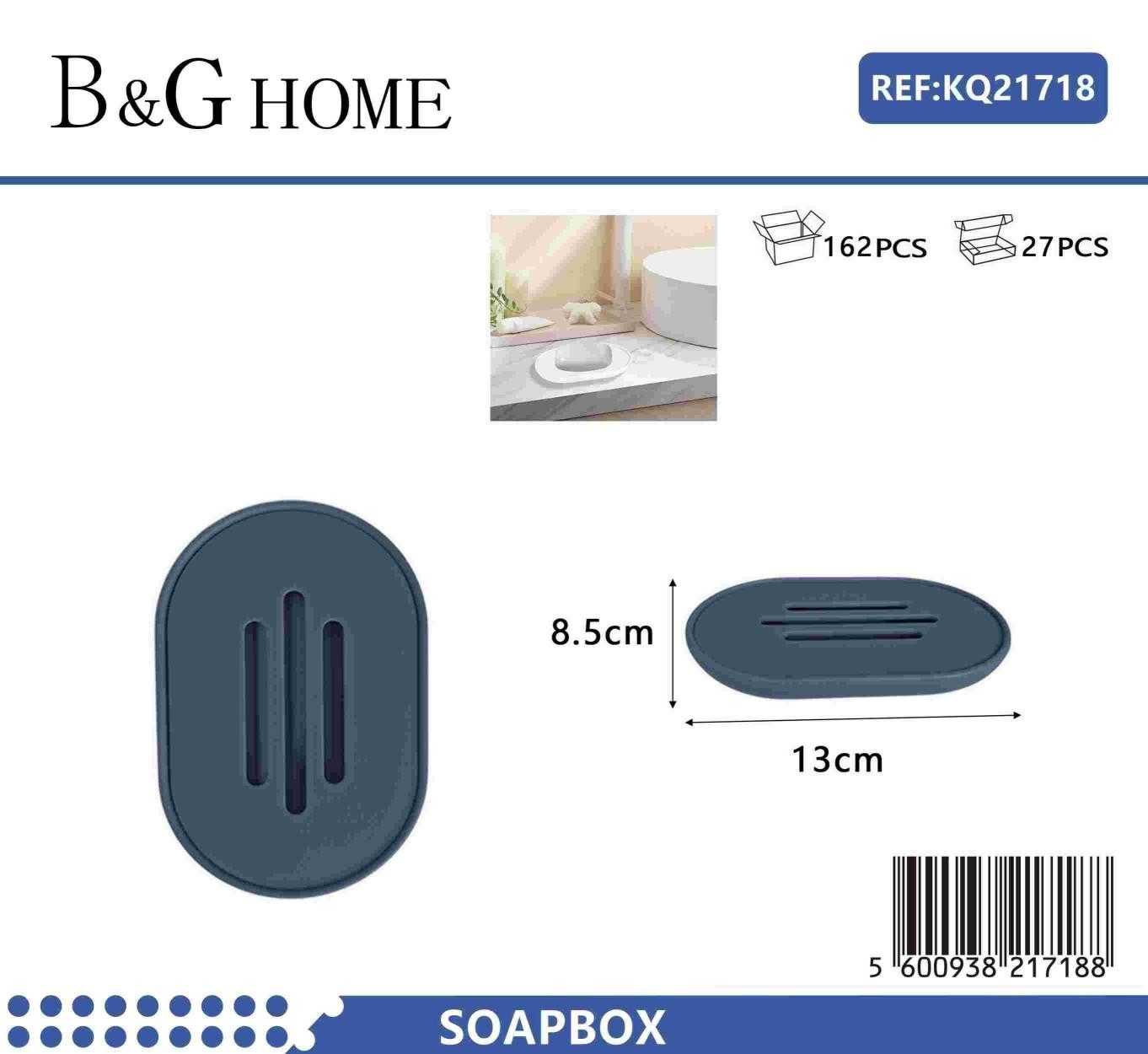 Σαπουνοθήκες μπάνιου πλαστικές - Σετ 5pcs - Blue - 21718 - Image 2