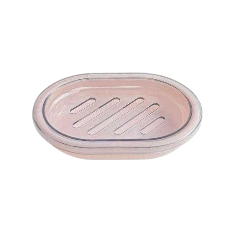 Σαπουνοθήκες μπάνιου πλαστικές - Σετ 9pcs - Light Pink - 21658