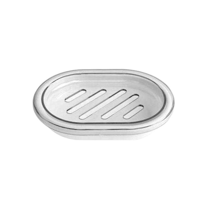 Σαπουνοθήκες μπάνιου πλαστικές - Σετ 9pcs - White - 21550