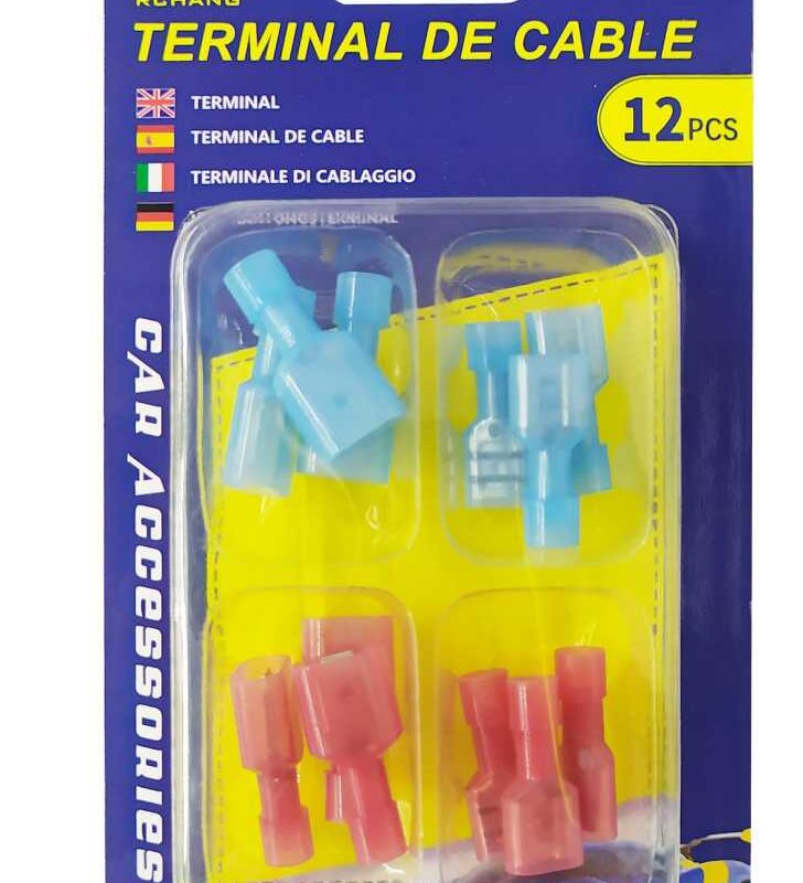 Σετ ακροδέκτες καλωδίων συρταρωτοί - T-tap - Male & Female - 12pcs - 142900