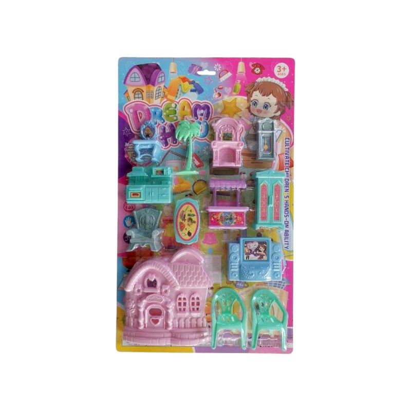 Σετ αξεσουάρ για κουκλόσπιτο mini - J790C - 502192