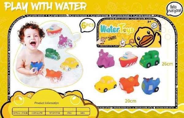Σετ βρεφικά παιχνίδια μπάνιου - Water Toys - 6pcs - HY795-1 - 308136 - Image 2
