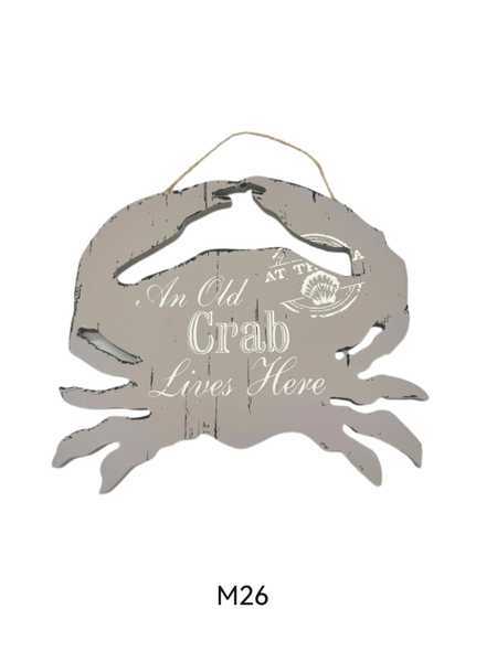 Σετ διακοσμητικά Souvenir - Καβούρι κρεμαστό - 4 τεμάχια - 921140