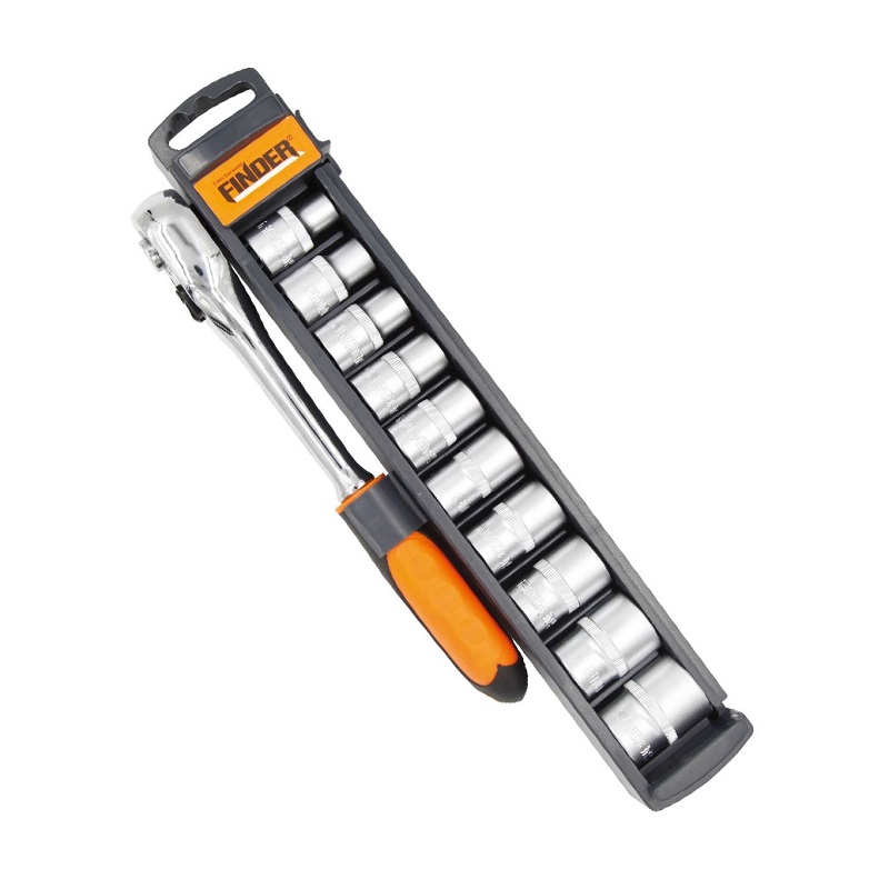 Σετ καρυδάκια με καστάνια - Sleeve tools - 11pcs - 1/4 - Finder - 192867