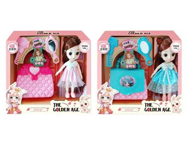 Σετ κούκλα Vintage με αξεσουάρ ομορφιάς - A810026 - 215355 - Image 2