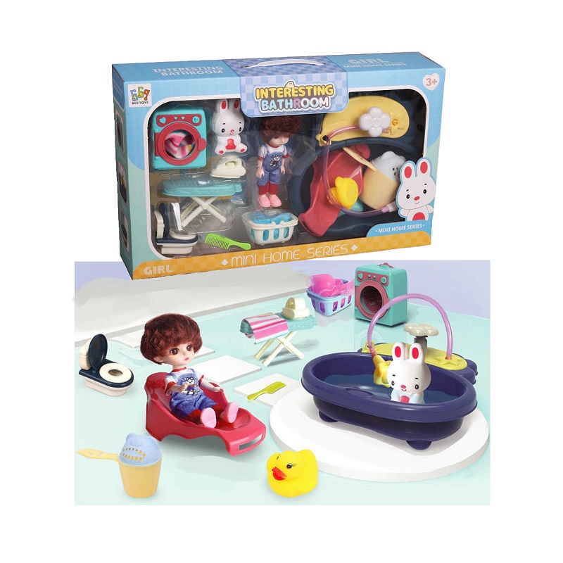 Σετ κούκλα με αξεσουάρ μπάνιου και φροντίδας - 669-603D - 805008 - Image 3