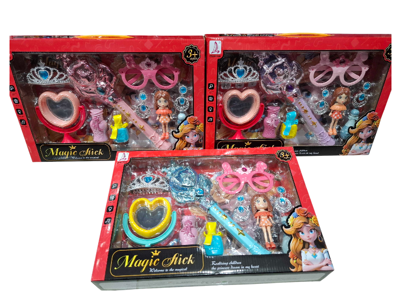 Σετ μαγικό ραβδί LED με αξεσουάρ ομορφιάς - 621-6 - 215303 - Image 2