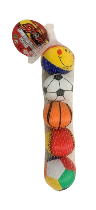 Σετ μαλακά μπαλάκια παιχνιδιού - No.2.5 - 5pcs - 0993-29A - 222056