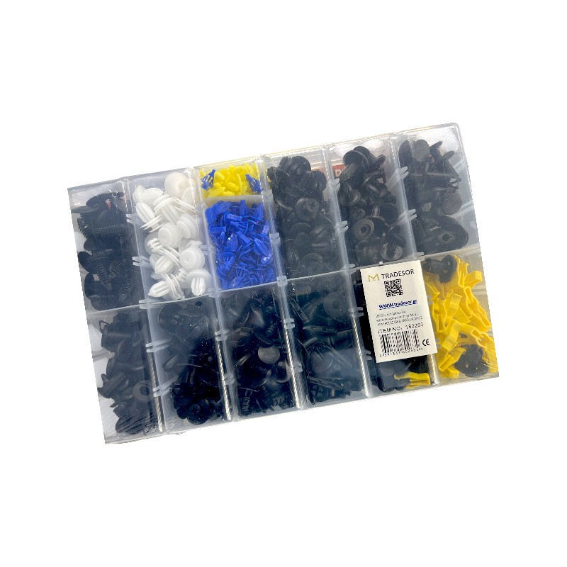 Σετ συνδετήρες αυτοκινήτου 13 τύπων - 545pcs - 180263