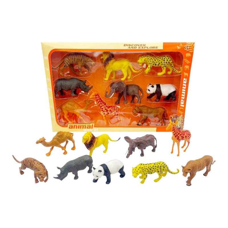 Σετ φιγούρες ζώων της ζούγκλας - 760-PVC - 215397