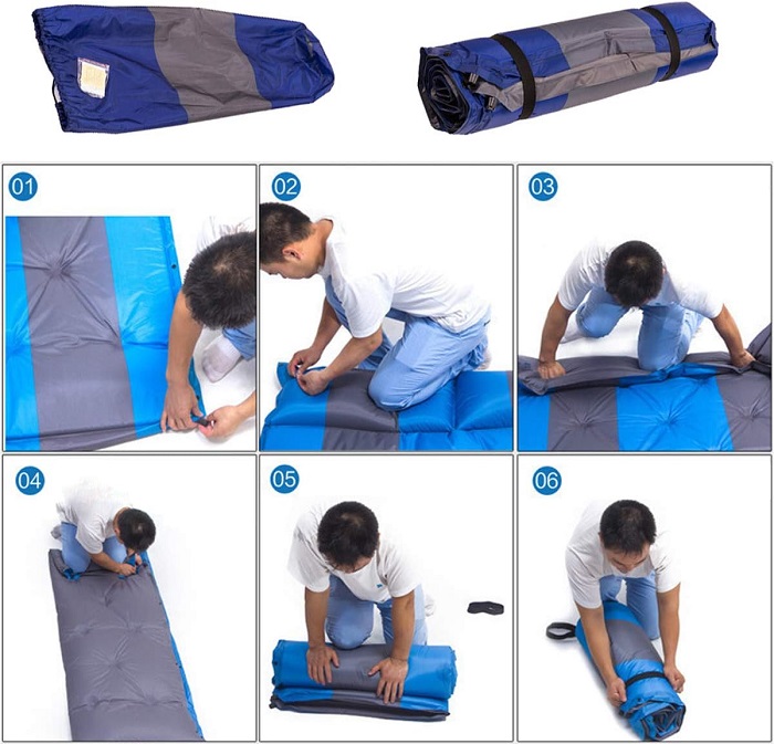 Στρώμα camping 3 ατόμων - YB3144 - 1.92x1.57m - 960170 - Image 2