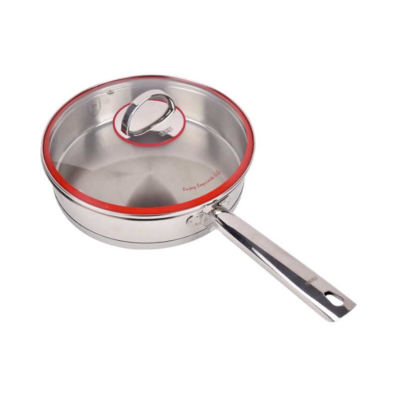 Τηγάνι ανοξείδωτο με καπάκι - 4.0L - CS003-C28 - DSP - 561352