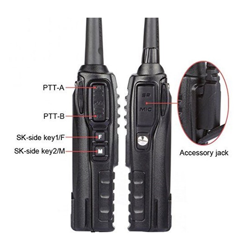 Φορητός πομποδέκτης - UHF/VHF - 5W - UV82 - Baofeng - 463082 - Image 3