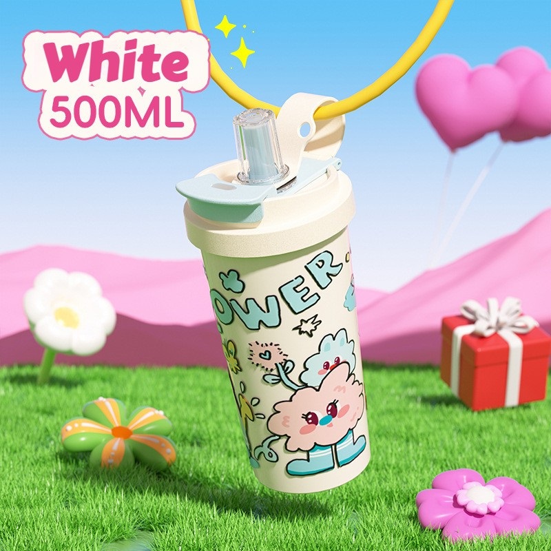 Παιδικό παγούρι-θερμός - 500ml - 696222 - White - Image 2