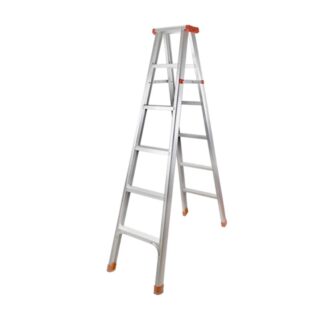 Πτυσσόμενη σκάλα-σκαμπό αλουμινίου - 241-5 - 711223